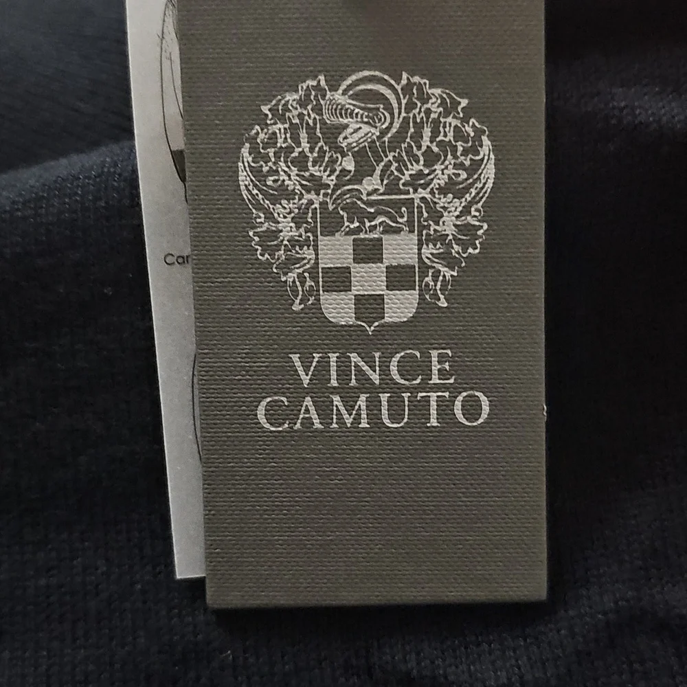 Vince Camuto Womens Embellished Sweater Rich Black Small - Picture 4 of 4